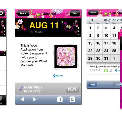 This is Wow! Application that I built for Kotex Si