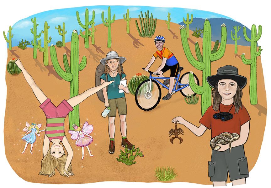Custom Family Portrait: Arizona Desert