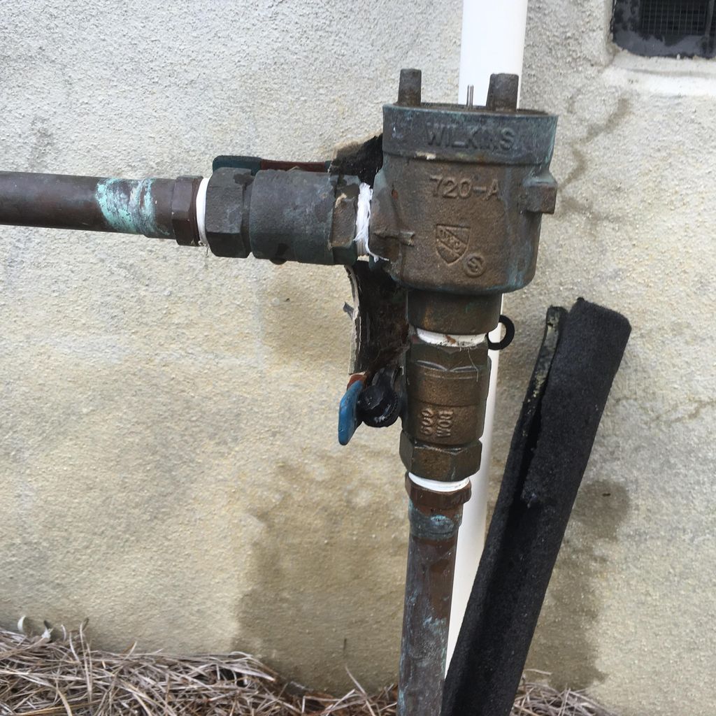 Replacing the head of the backflow 