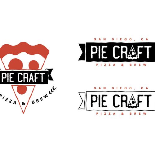 Primary and secondary logos for Pie Craft