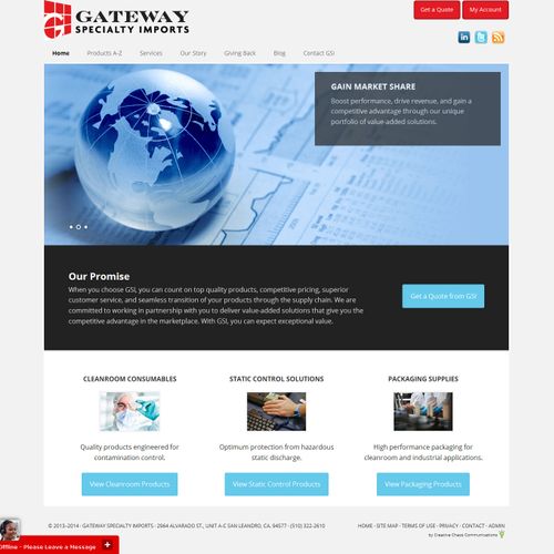 This is a eCommerce web design project for Gateway