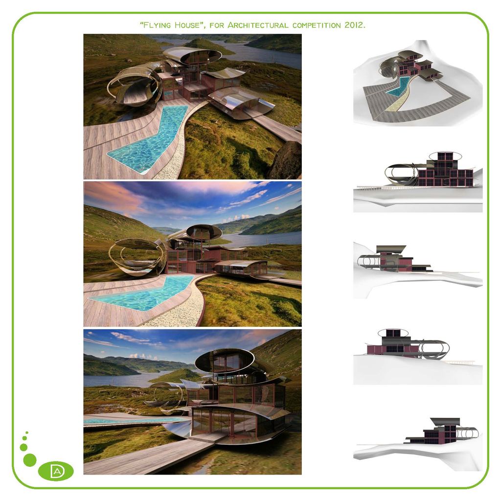 Concept Architecture "Flying house", container con
