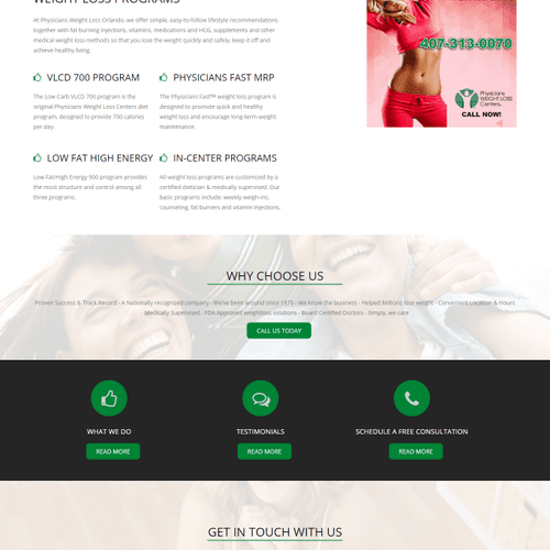 Revamp of a Clients Weight-loss Website. Physician