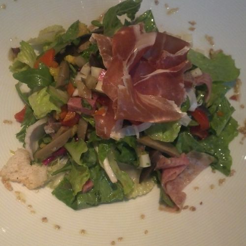 Butterbean and proscuitto salad.