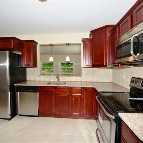 This is a picture of the completed kitchen.  411 T