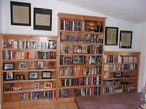 Natural Alder Book Shelves