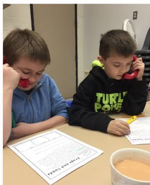 Close reading with whisper phones