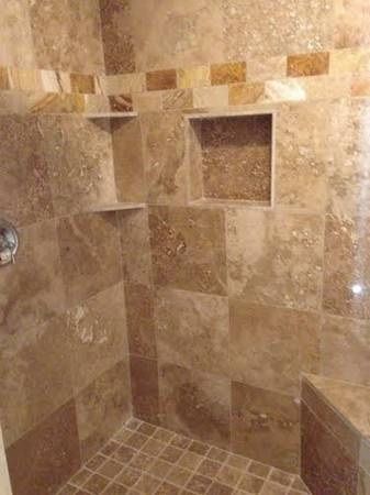 Travertine Master Walk In Shower