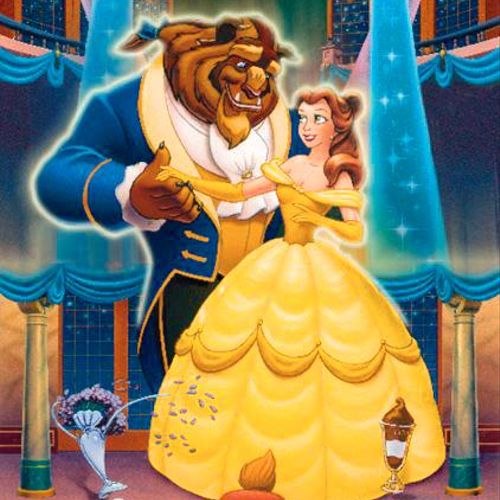 Beauty and the Beast Birthday Card-Licensed by Dis