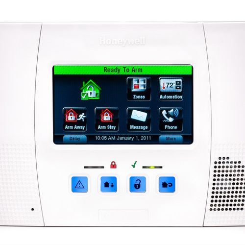 Our Home Security touchscreen control panel