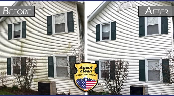 Dirty siding is an eyesore. Using our soft wash me
