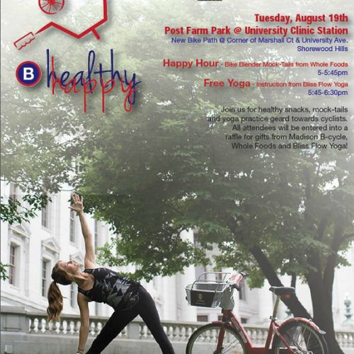 B-cycle outdoor Yoga event