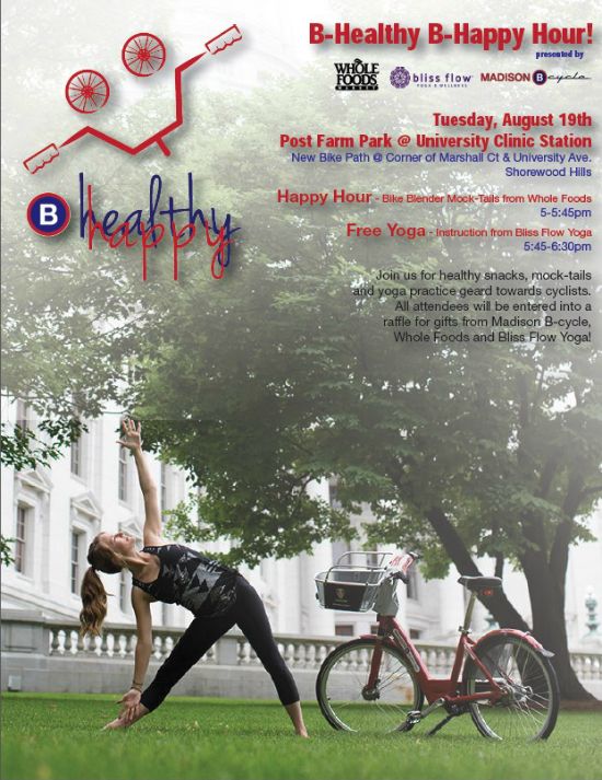 B-cycle outdoor Yoga event