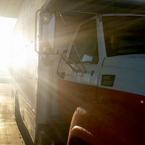 A beautiful early morning with the truck.