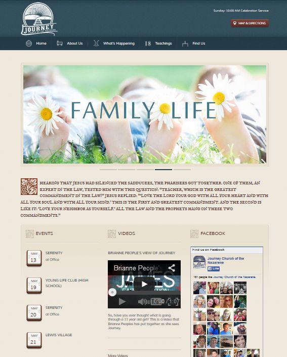 Website done for local church. Sill in the works*