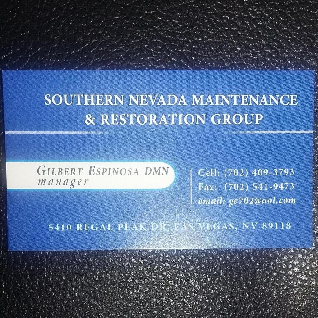 Southern Nevada Maintenance & Restoration Group...