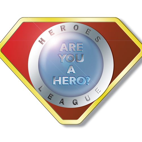 "SuperHero" Birthday Party Theme logo.