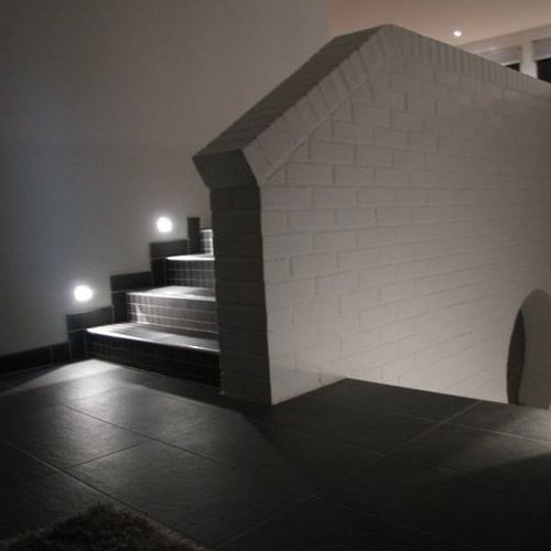 We put stair recessed led lighting, it is inexpens