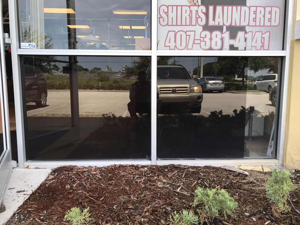 Storefront hard water and pesticide stain removal