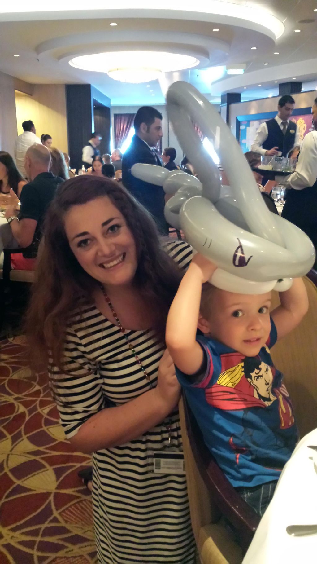 Lulu has been the featured balloon artist aboard R