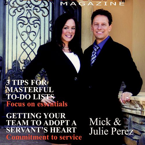 Mick and Julie Perez - 6 page featured article and