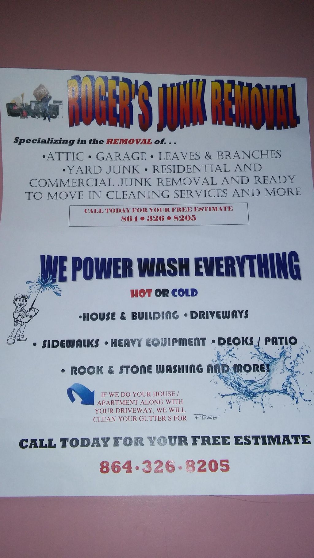 Roger's Junk Removal & Power Wash
