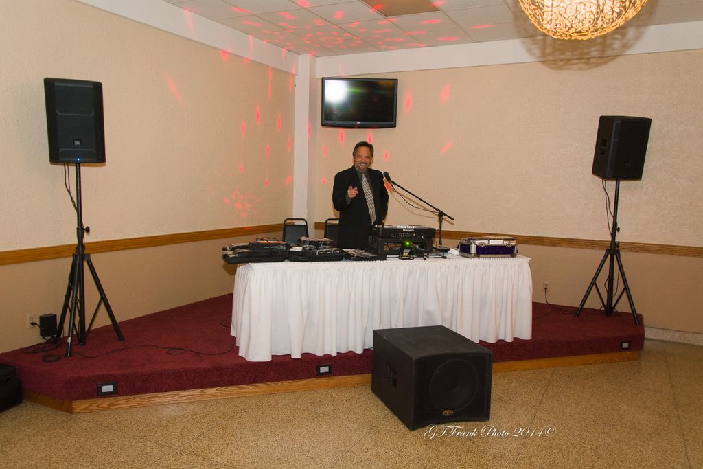 Set up for Wedding reception. State of the art JBL