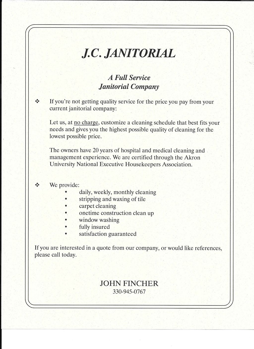 J.C. Janitorial