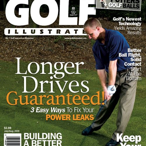 On the cover of 'Golf Illustrated Magazine'
