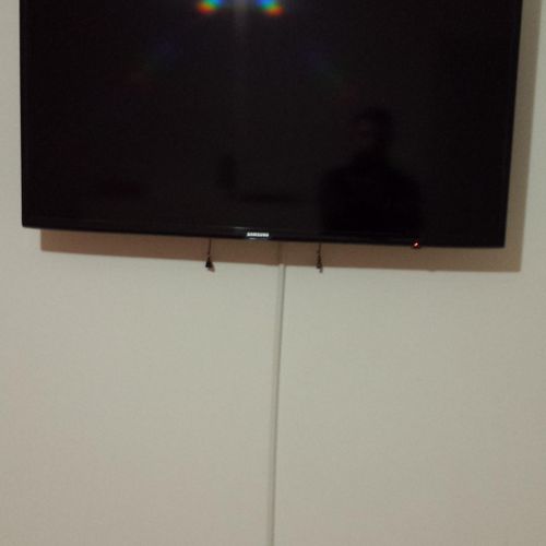 1) 40 Inch TV installation Nov 2016.