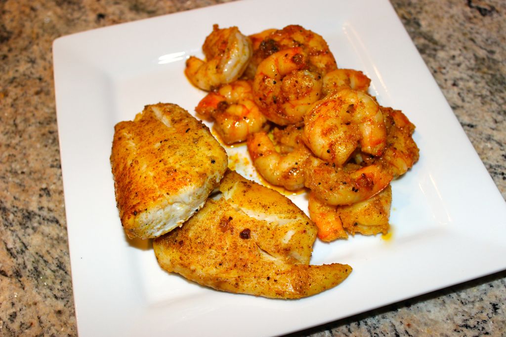 Pan-Seared Tilapia | Sautéed Bourbon Shrimp