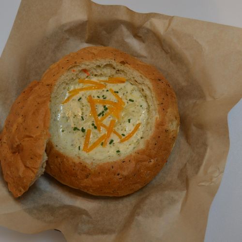 Bread soup bowls are one of our specialties
