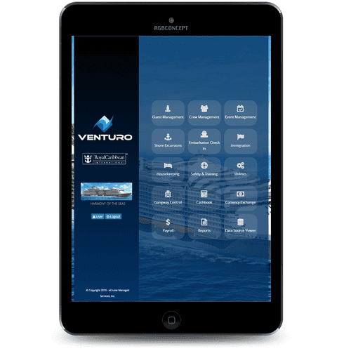 Hospitality App for Cruise Industry.... Responsive