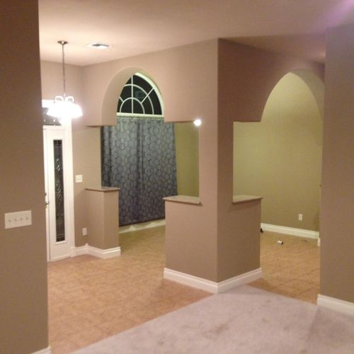 Complete paint walls ceiling  and trim