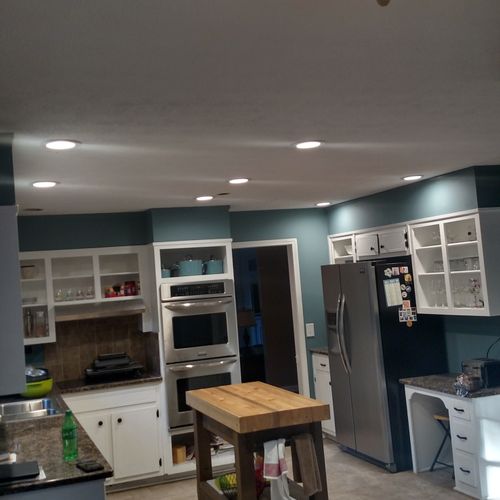 picture after recessed lights were added