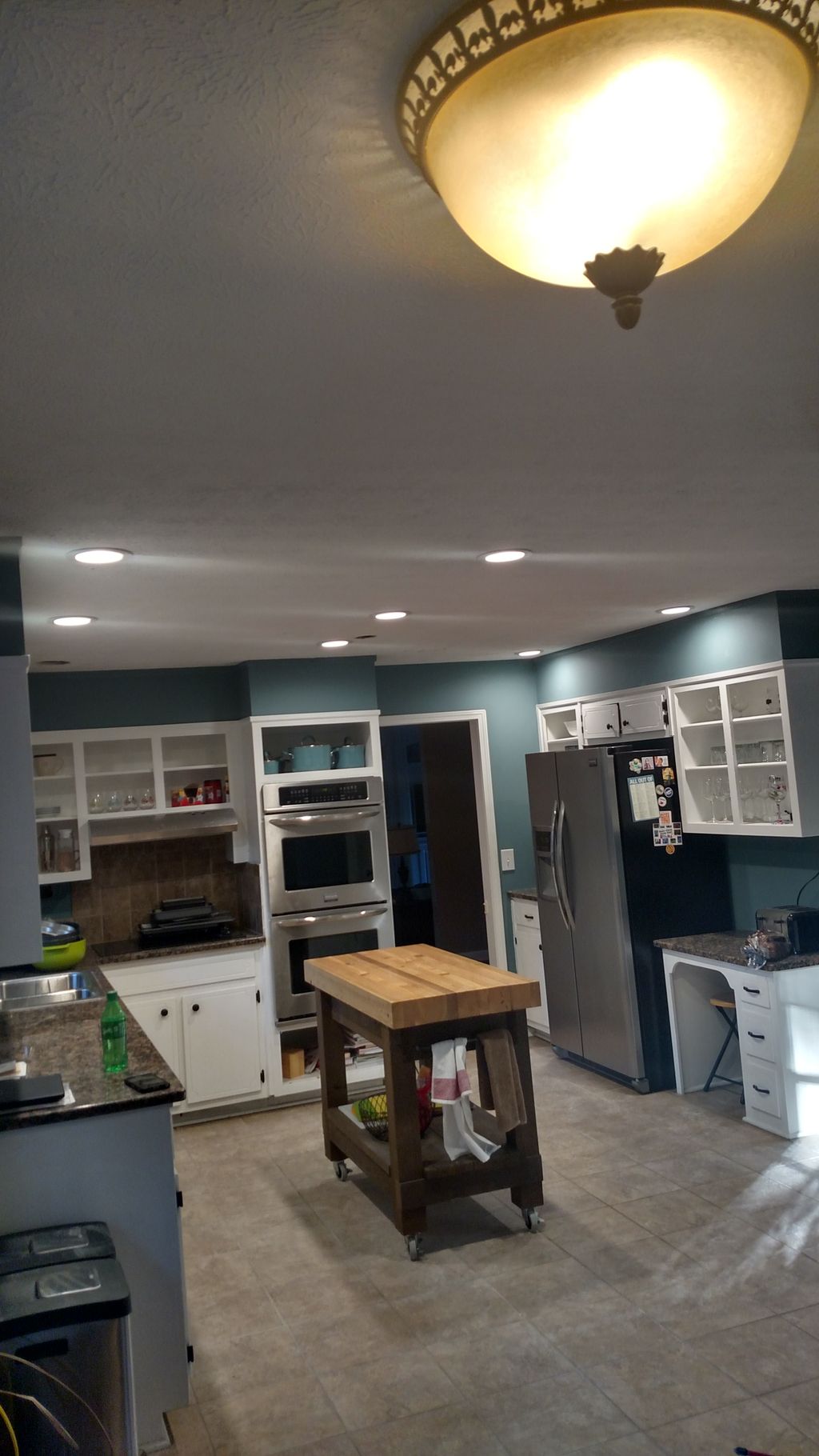 picture after recessed lights were added