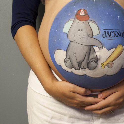 Prenatal belly painting