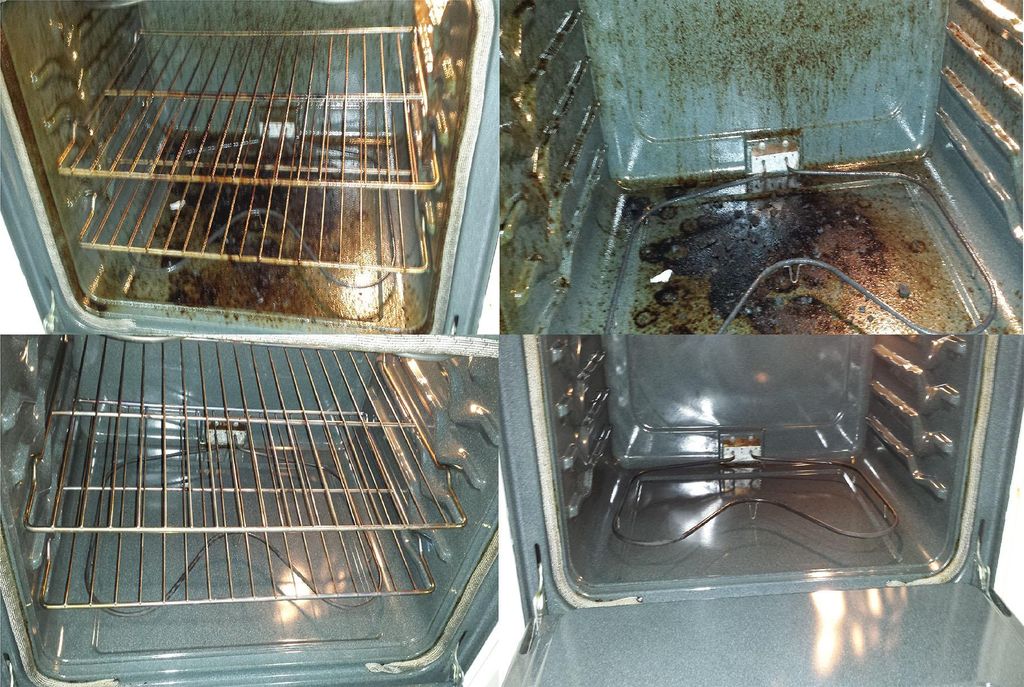 Oven before and after