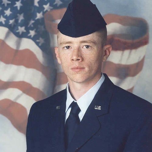 A young me in the service.