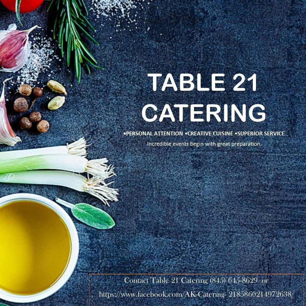Table 21 Catering