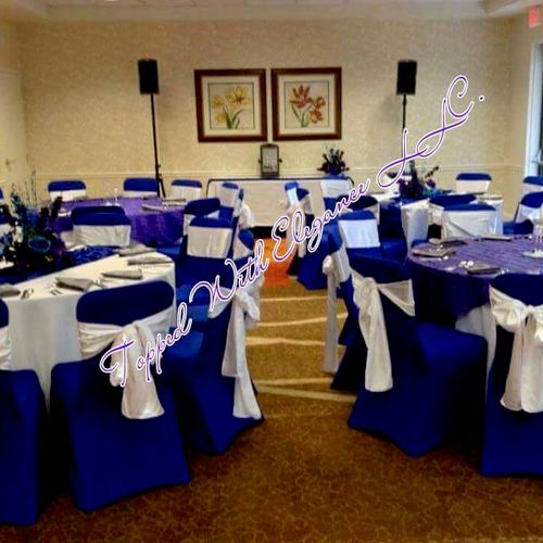 Wedding set-up at Hilton Hotel Lake Hearn Drive Ge