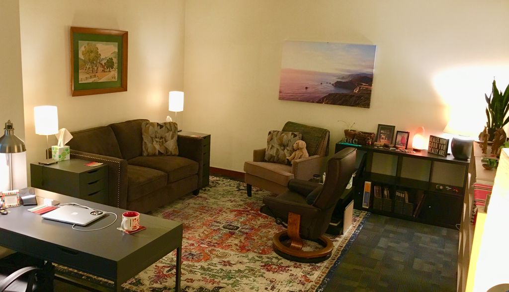 The office is warm and cozy.