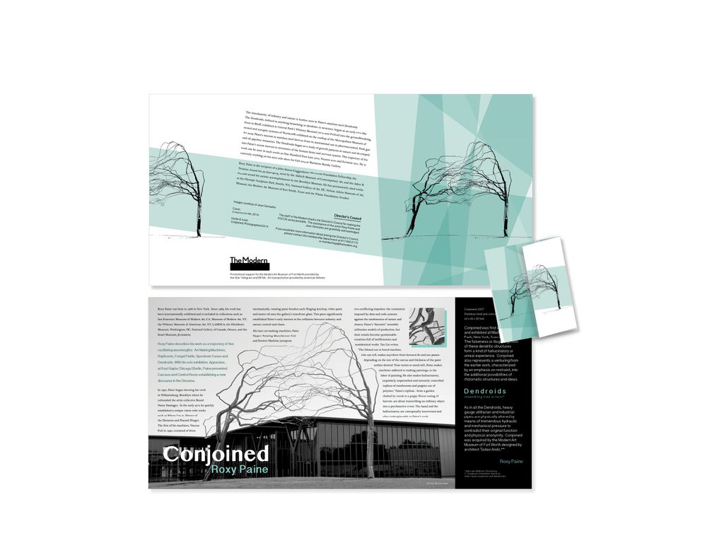 This is a non-standard tri-fold brochure concept. 