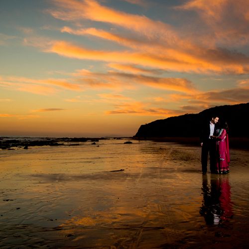 L+S Engagement Session at Crystal Cove State Beach