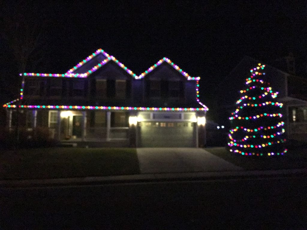 Christmas lights install