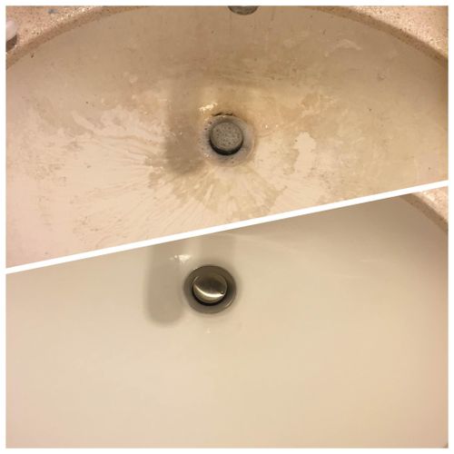 Before and After....bathroom sink