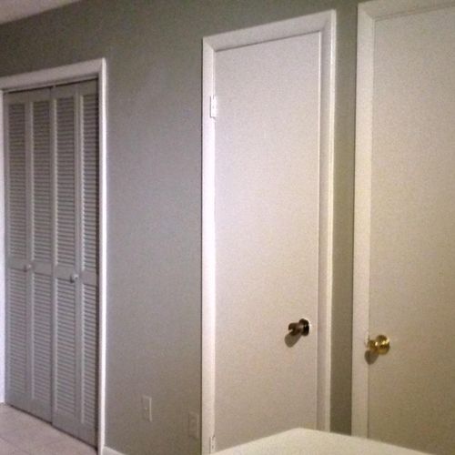 AFTER -Door, trim and wall paint. 