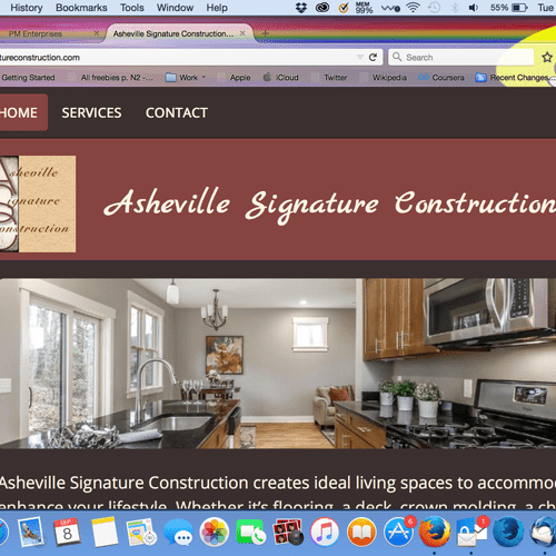 Complete website design: ashevillesignatureconstru