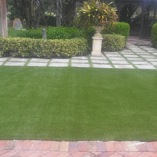 After Artificial turf.