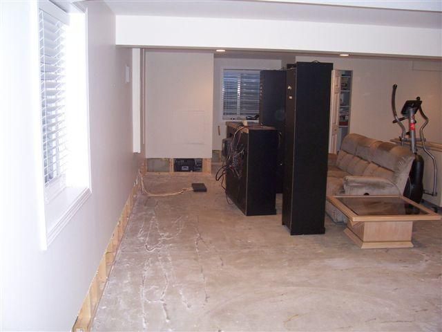 Drywall had water damage before picture.